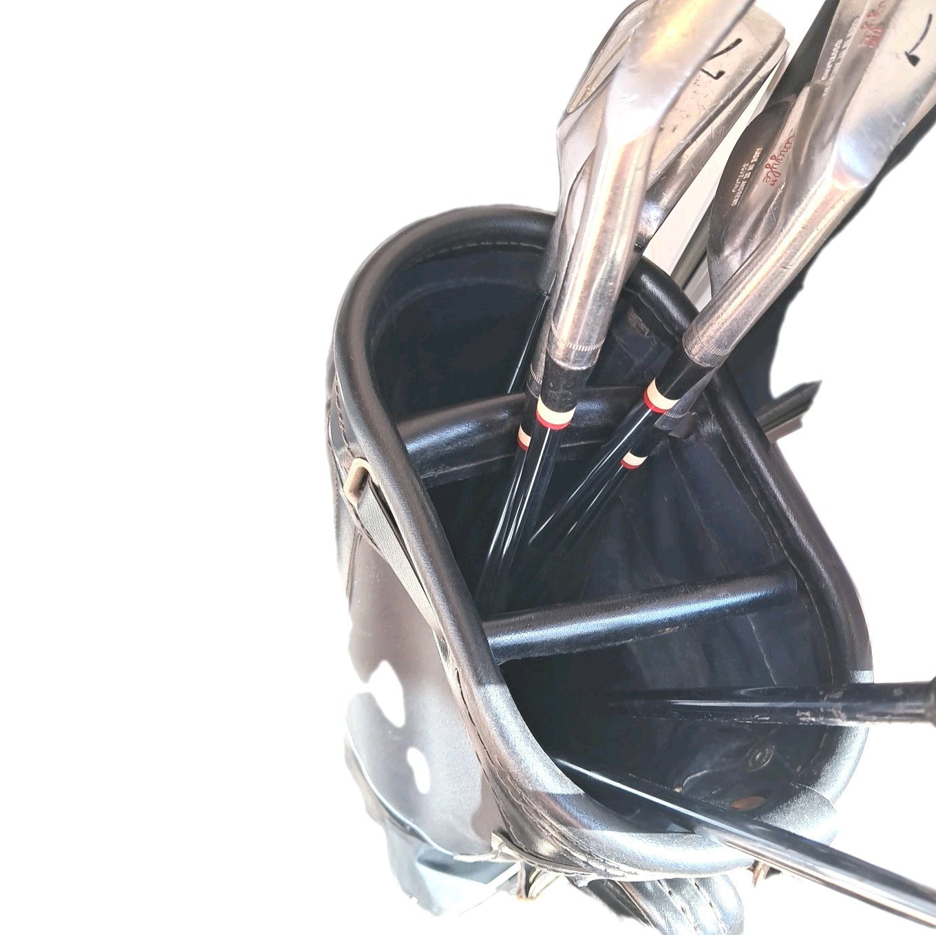 Vintage Golf Set. Right-Handed 1,3 Woods, 3,5,7,9,SW Irons, Putter + Bag