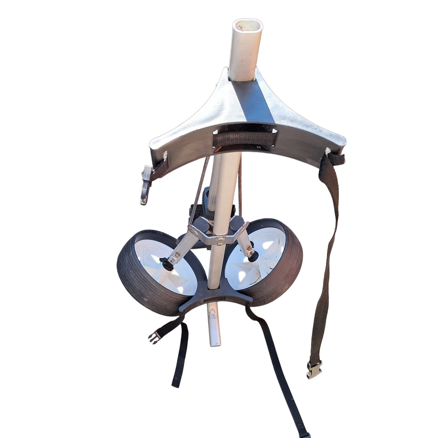 Golf Trolley.  Collapsible 2 Wheel. Easy Carry. Card Holder. Removable Wheels.