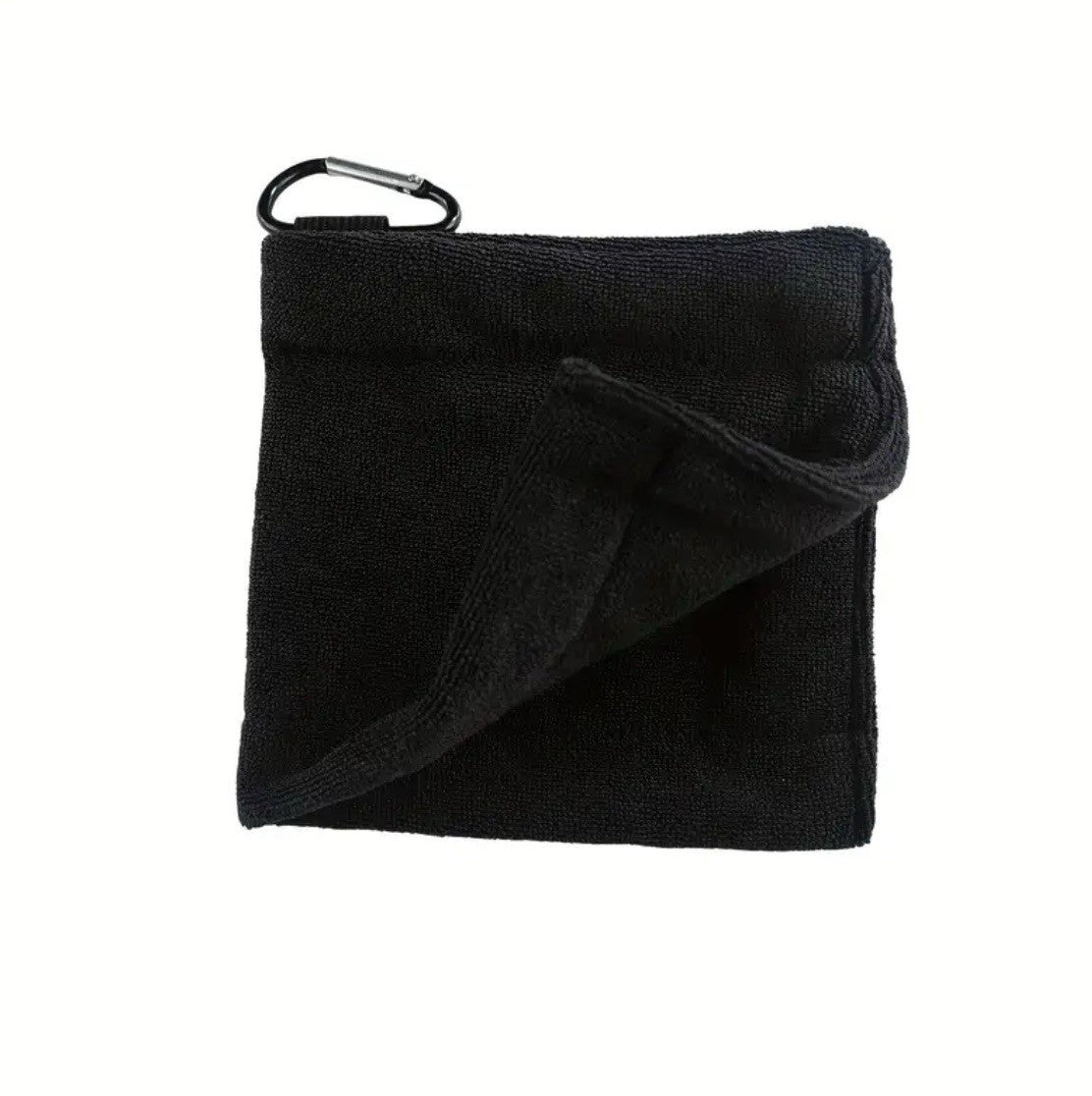 Golf Ball Cleaning Towel Microfibre Fleece Attachable Clip