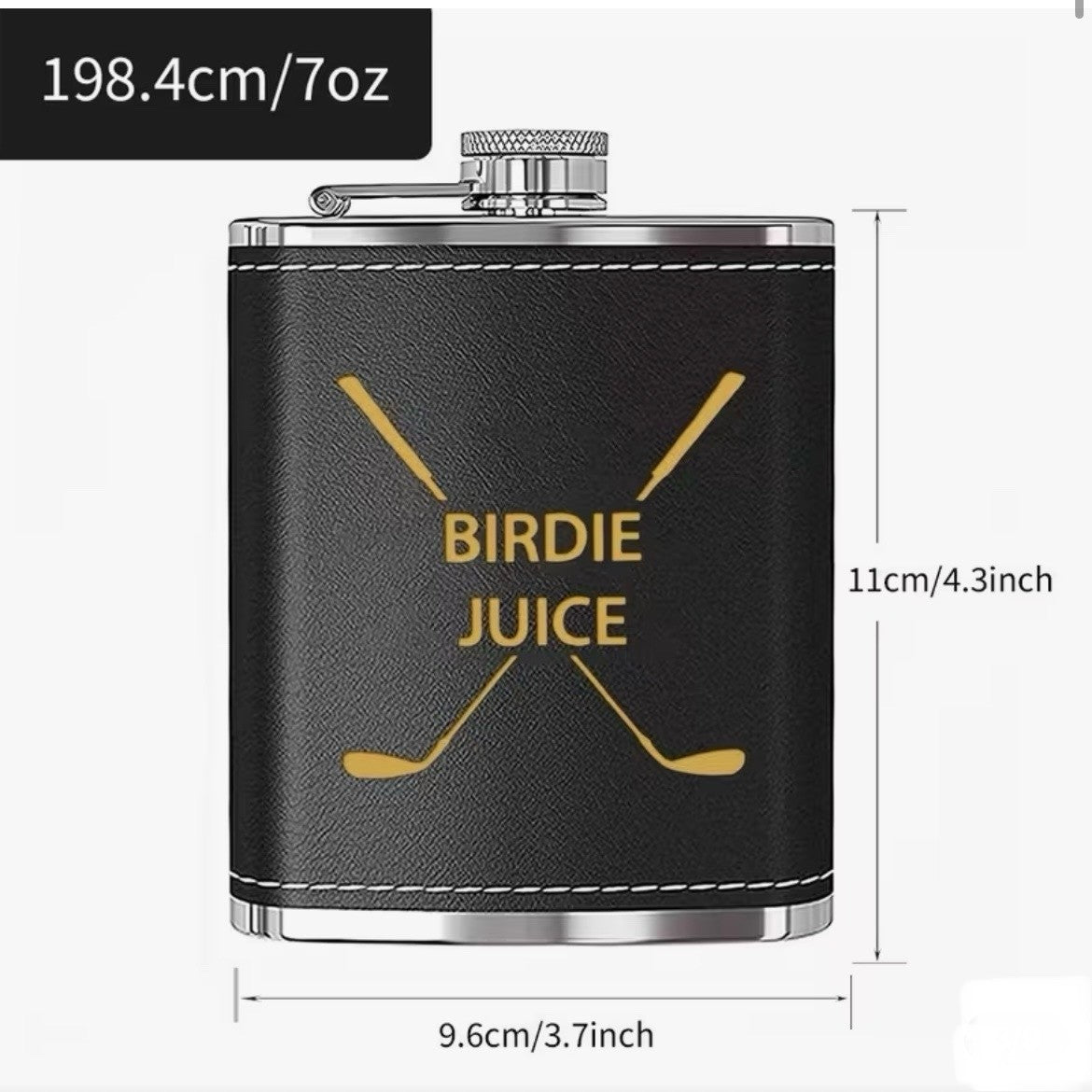 Mini Hip Flask Stainless Steel Golf 7oz Portable Unique Golf Gift