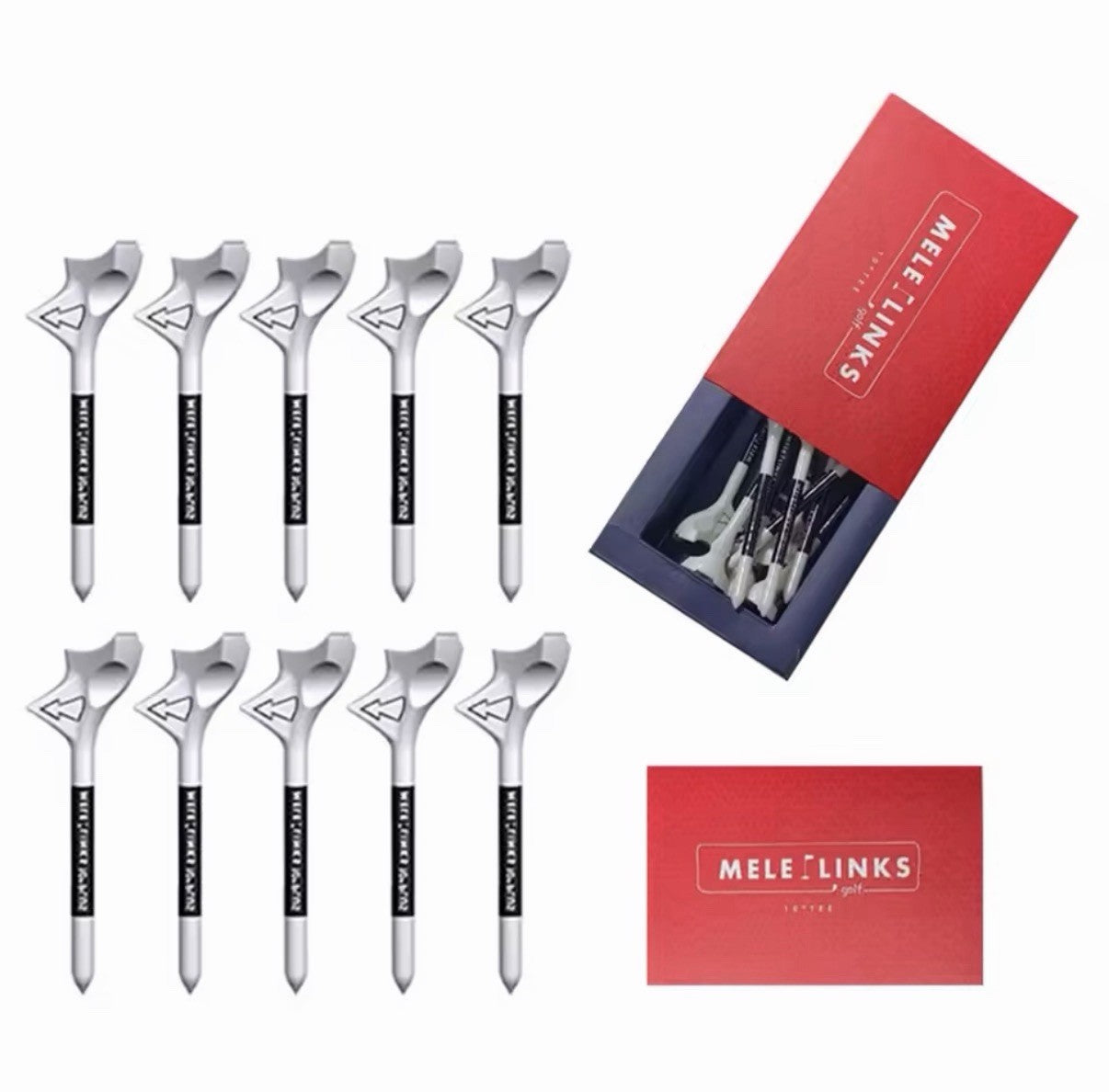 10PCS Rhombic Golf Tees 10° Diagonal Insert “unbreakable” With Box Accessories