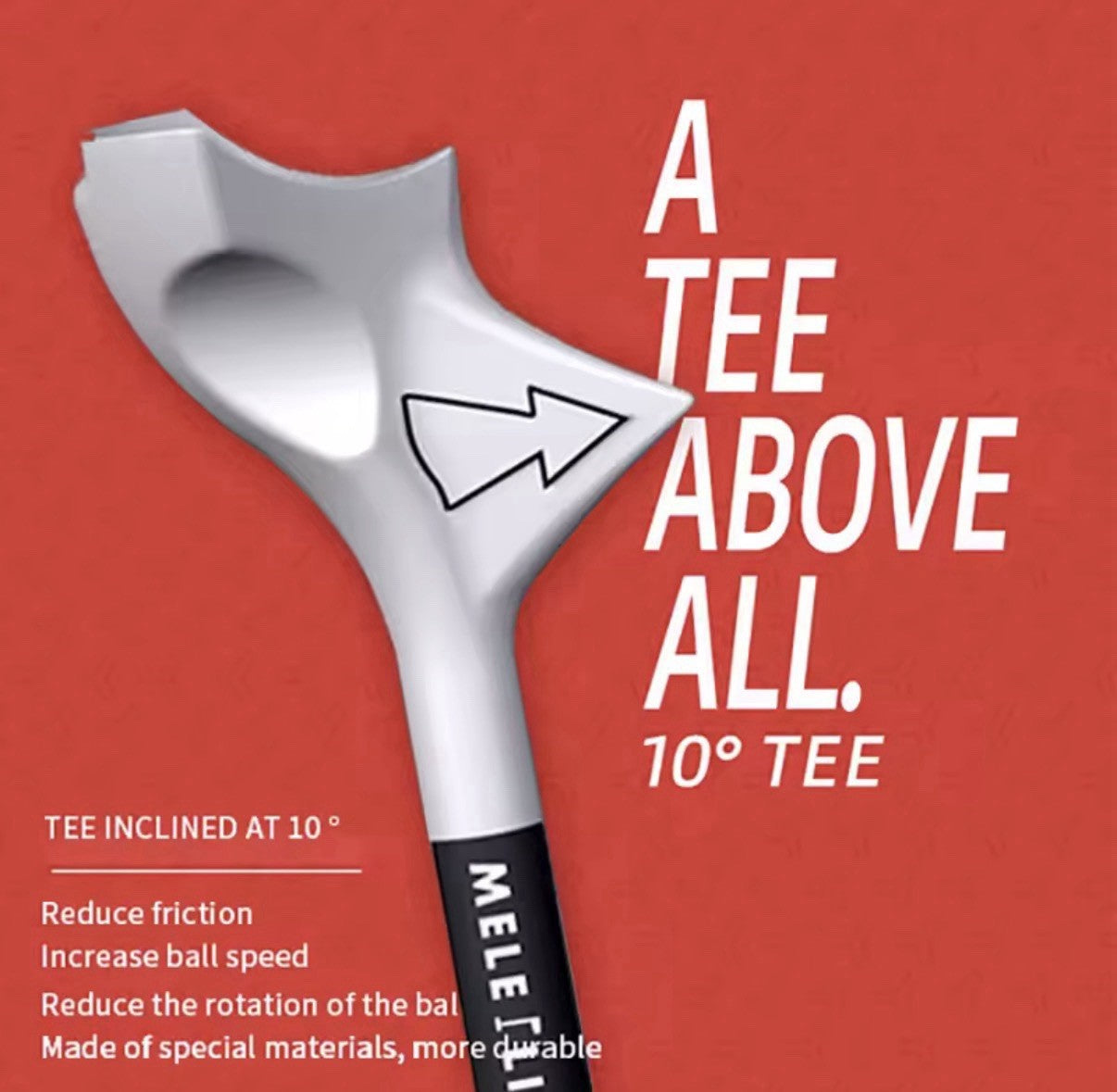 10PCS Rhombic Golf Tees 10° Diagonal Insert “unbreakable” With Box Accessories