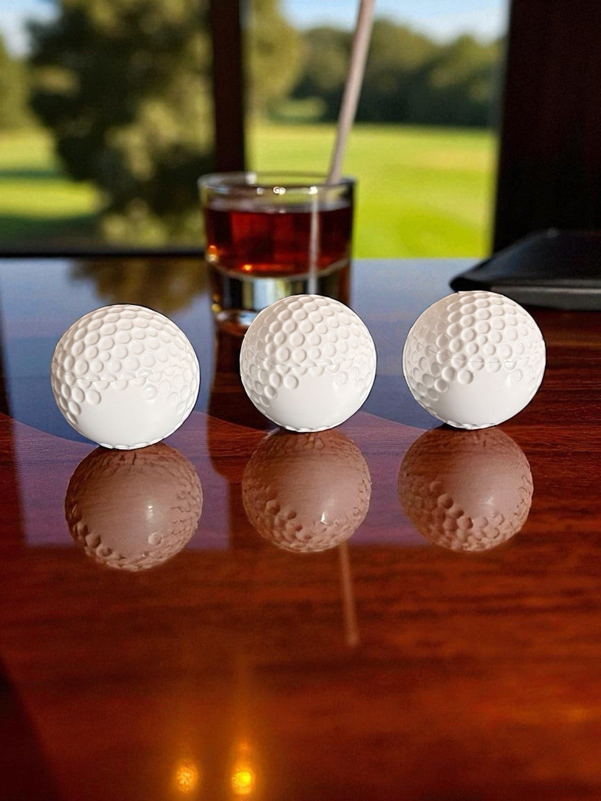 3x Golf Ball Shot Glasses Set Novelty Gift Fun Golf Lover Present FREE DELIVERY