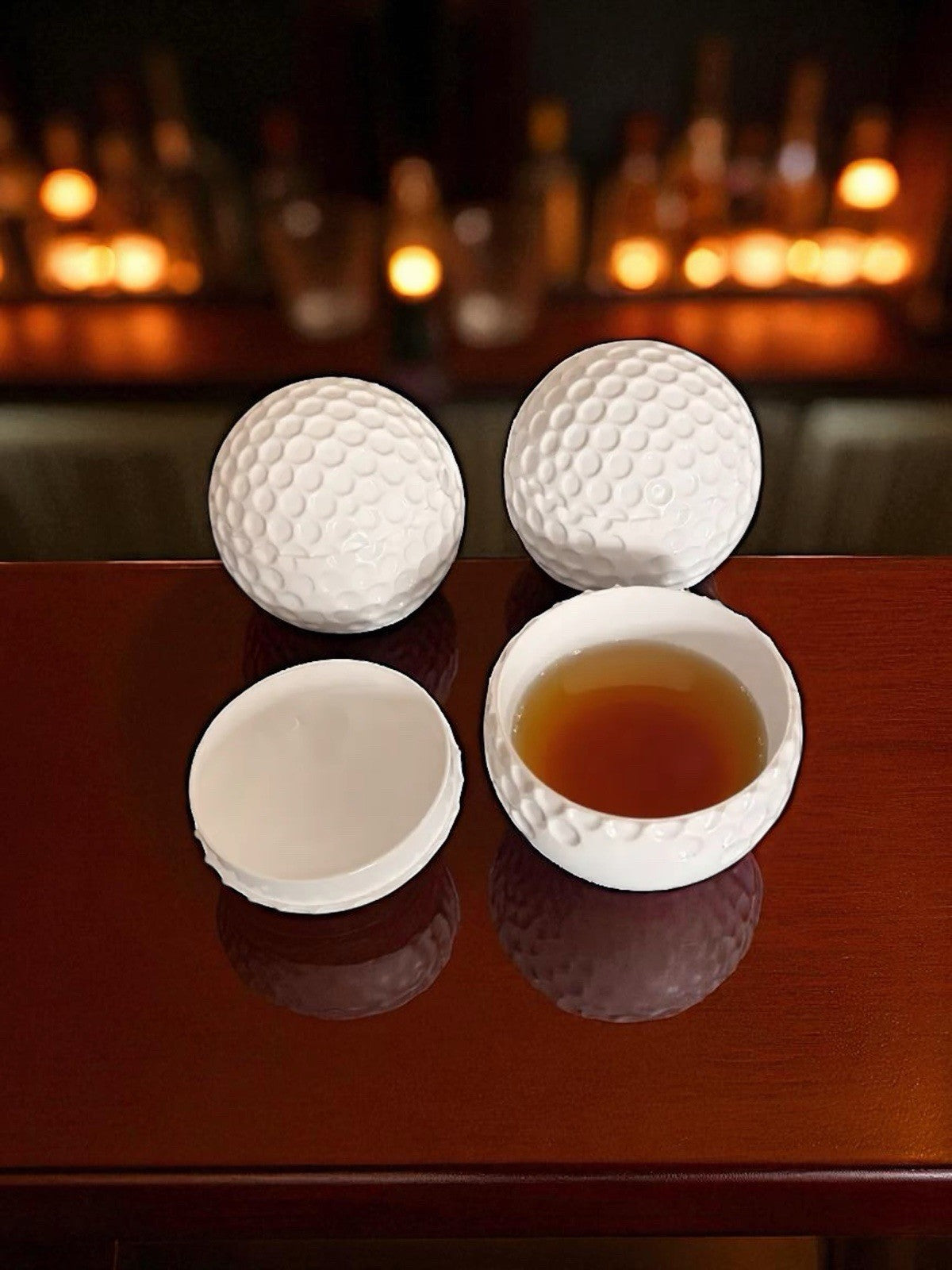 3x Golf Ball Shot Glasses Set Novelty Gift Fun Golf Lover Present FREE DELIVERY