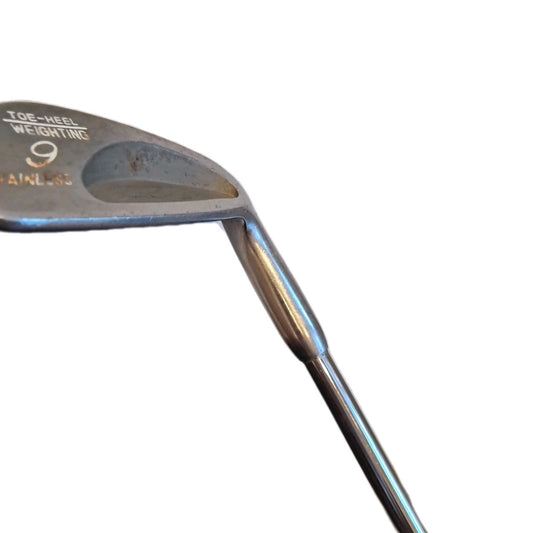 Golf 9 Iron Toe-Heel Weighting Stainless Head Right-Handed Steel Shaft 36"
