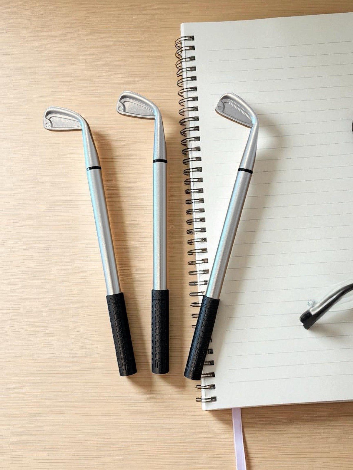 Set Of 3 Novelty Golf Club Pens Gift Accessory Golf Lover FREE DELIVERY