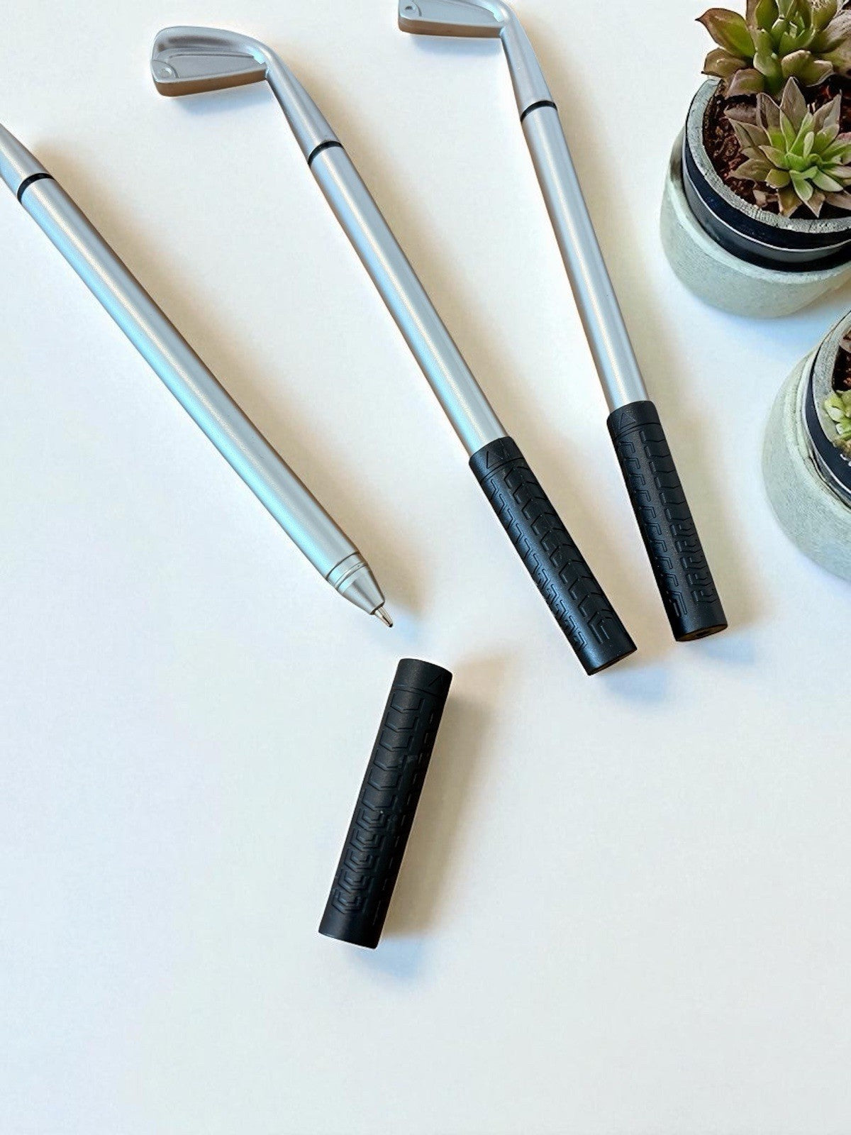 Set Of 3 Novelty Golf Club Pens Gift Accessory Golf Lover FREE DELIVERY