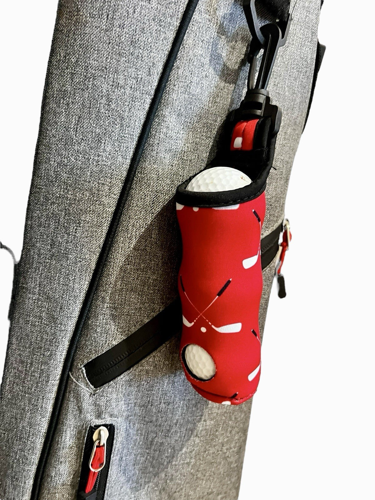 Golf Ball Carry Pouch Bag With Clip Attachable Patterned FREE DELIVERY