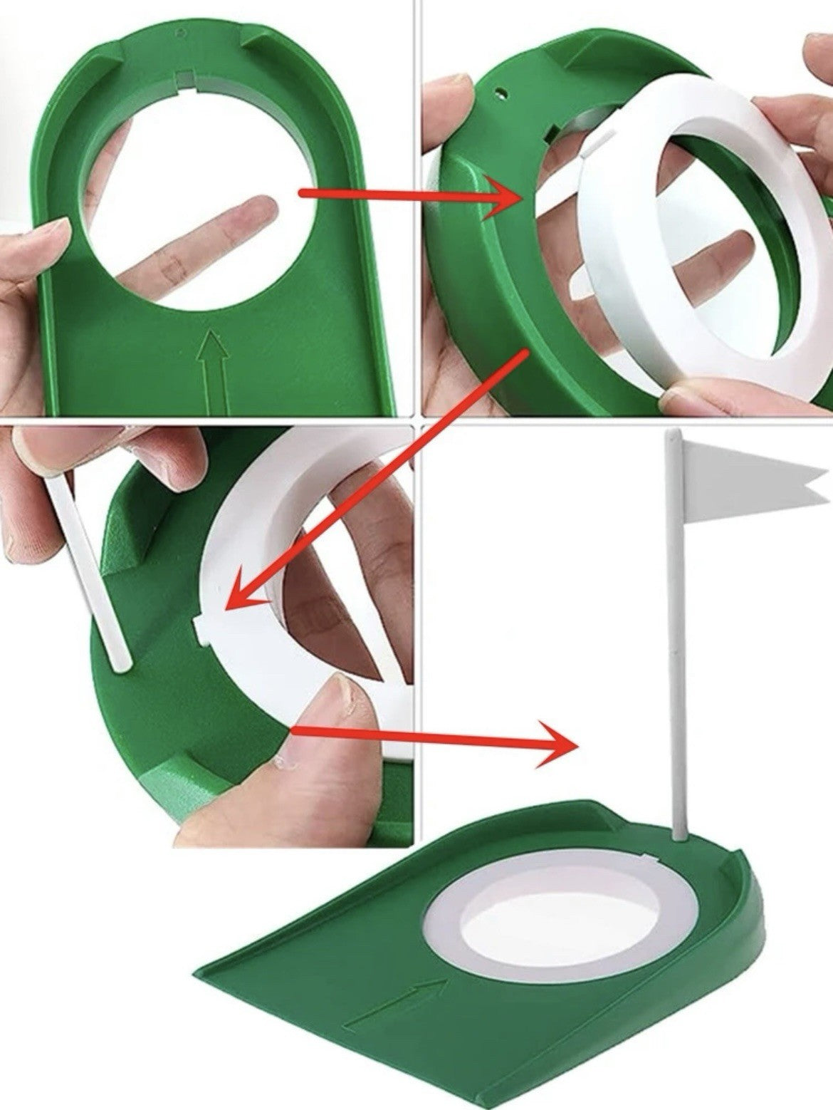 Golf Practice Putting Hole Training Aid Lightweight Portable FREE DELIVERY