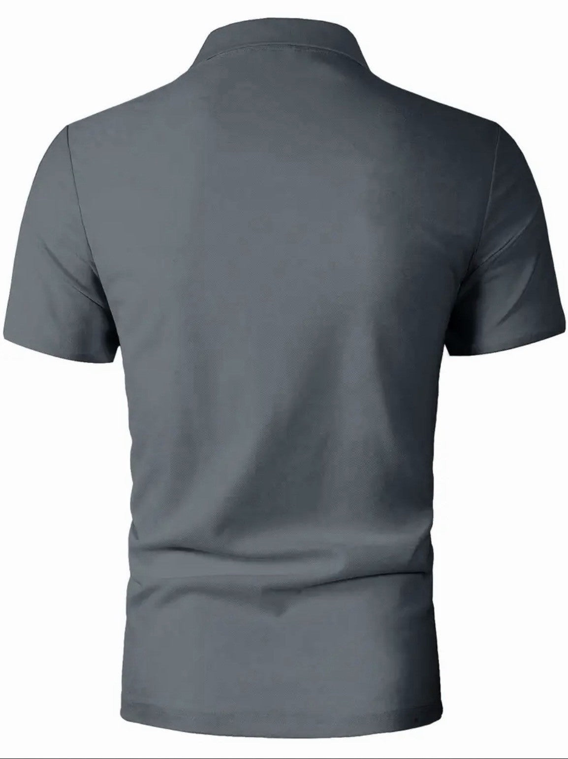 Men’s Golf Polo Shirt Grey Patterned Breathable FREE DELIVERY