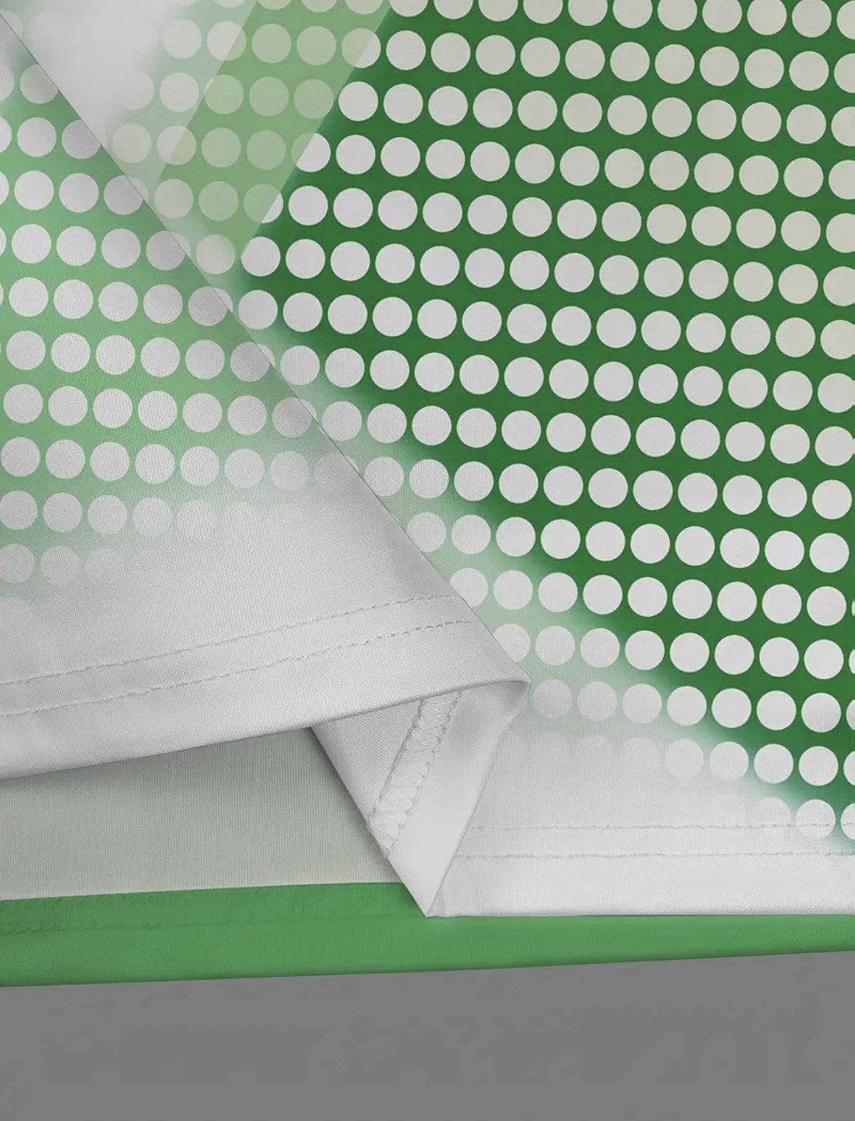 Men’s Golf Polo Shirt Green Patterned Breathable FREE DELIVERY