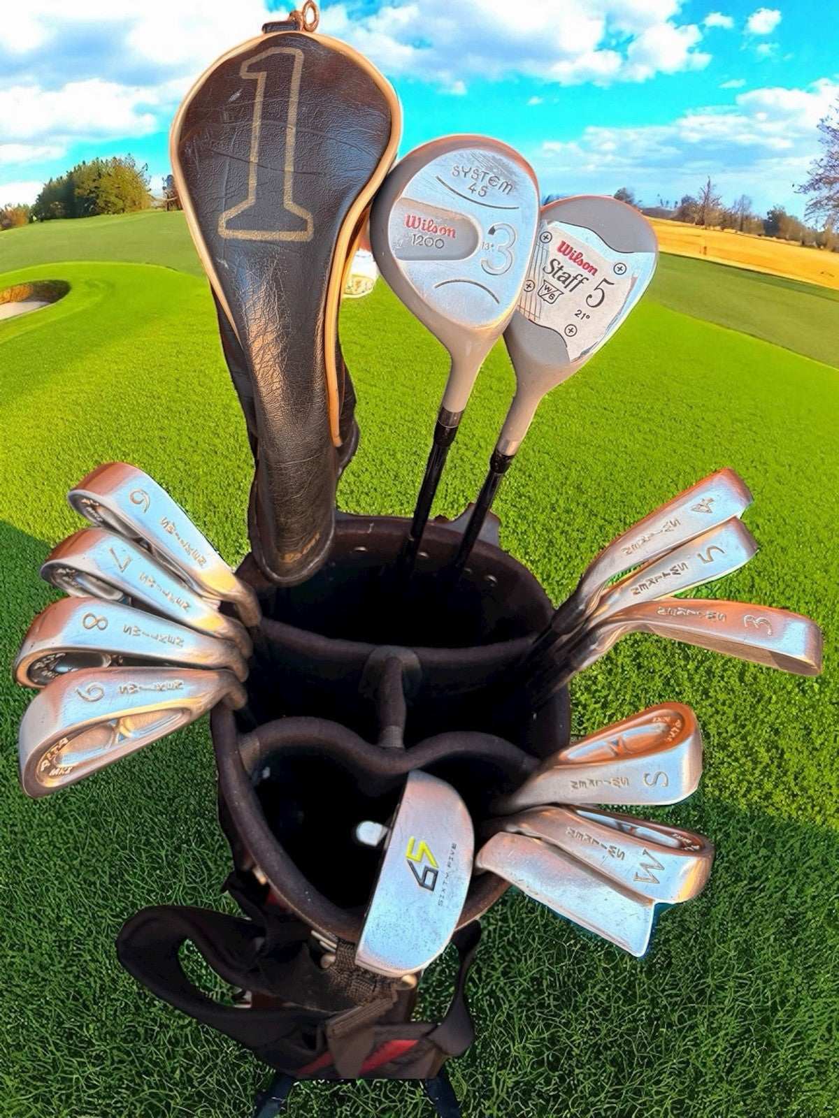 Full Set Golf Clubs. Right-Handed Woods, Irons, Putter + Bag. See Description