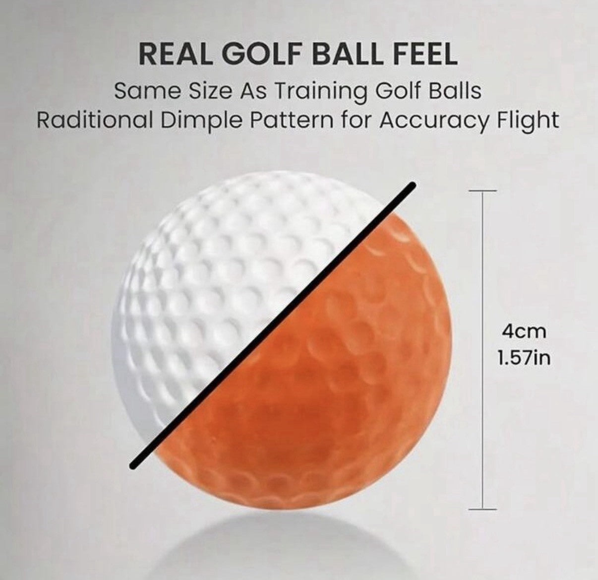 10pcs Practice Golf Balls Indoor Training PU Foam Plastic FREE DELIVERY