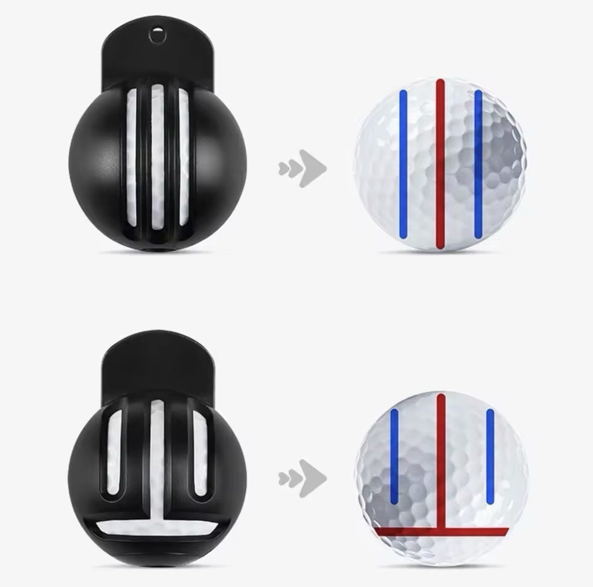 Golf Ball Liner Marker Golf Training Accessories Guide And 2 Pens FREE DELIVERY