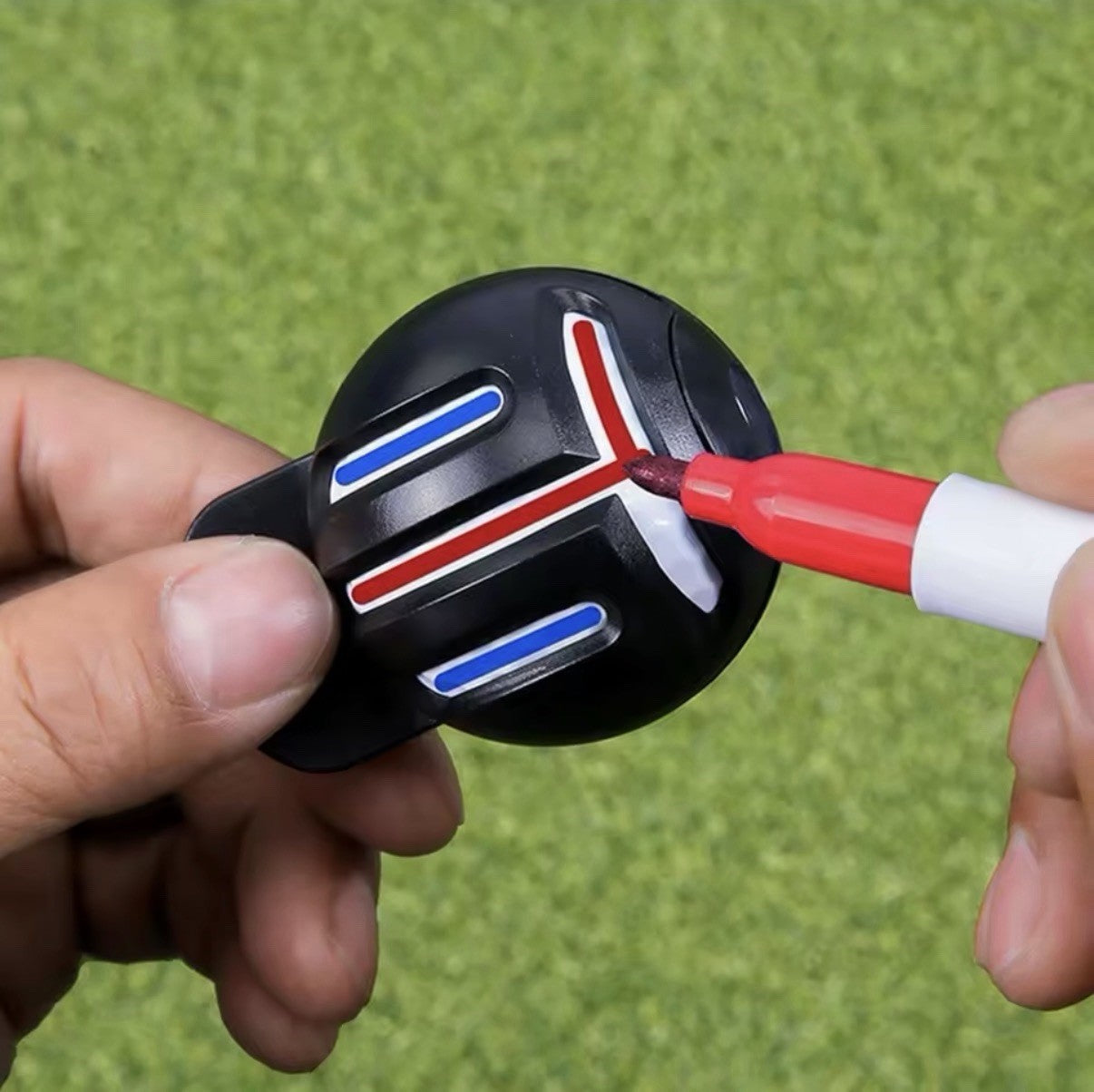 Golf Ball Liner Marker Golf Training Accessories Guide And 2 Pens FREE DELIVERY