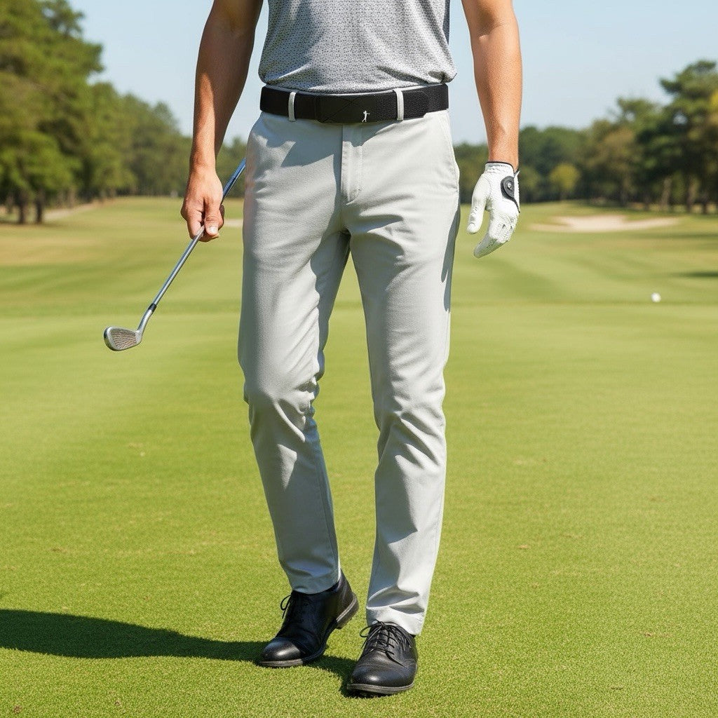 High Quality Golf Belt 1.2m Laser Alloy Automatic Buckle Black Golf Gift Fashion