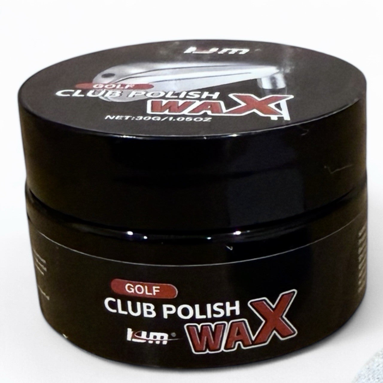 Golf Club Polish Polishing Wax & Sponge Applicator Cleaning Golf Accessories 30g