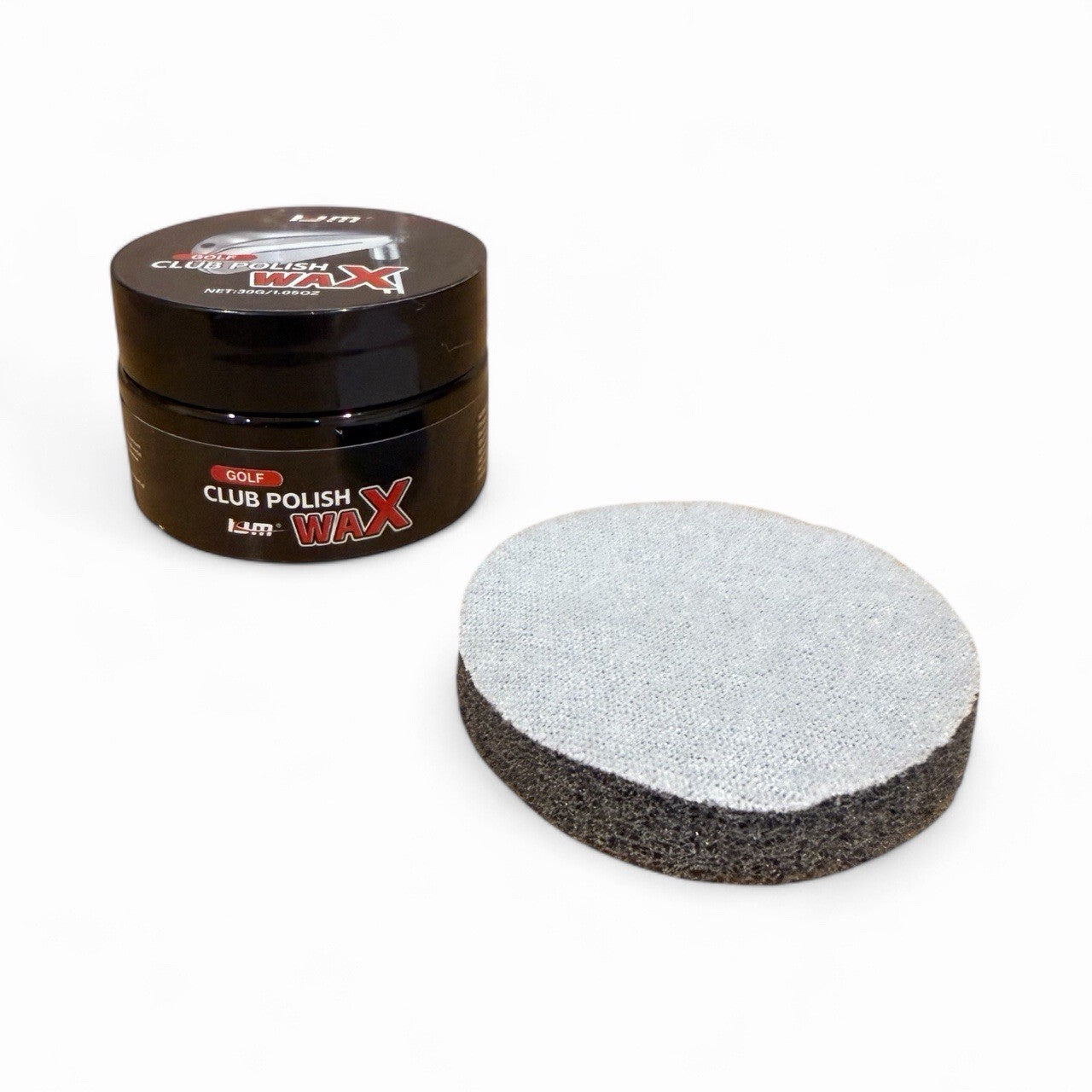 Golf Club Polish Polishing Wax & Sponge Applicator Cleaning Golf Accessories 30g