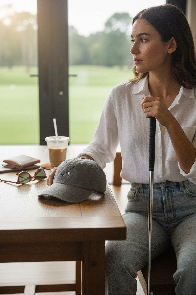 Golf Embroidered Cap Sun Hat