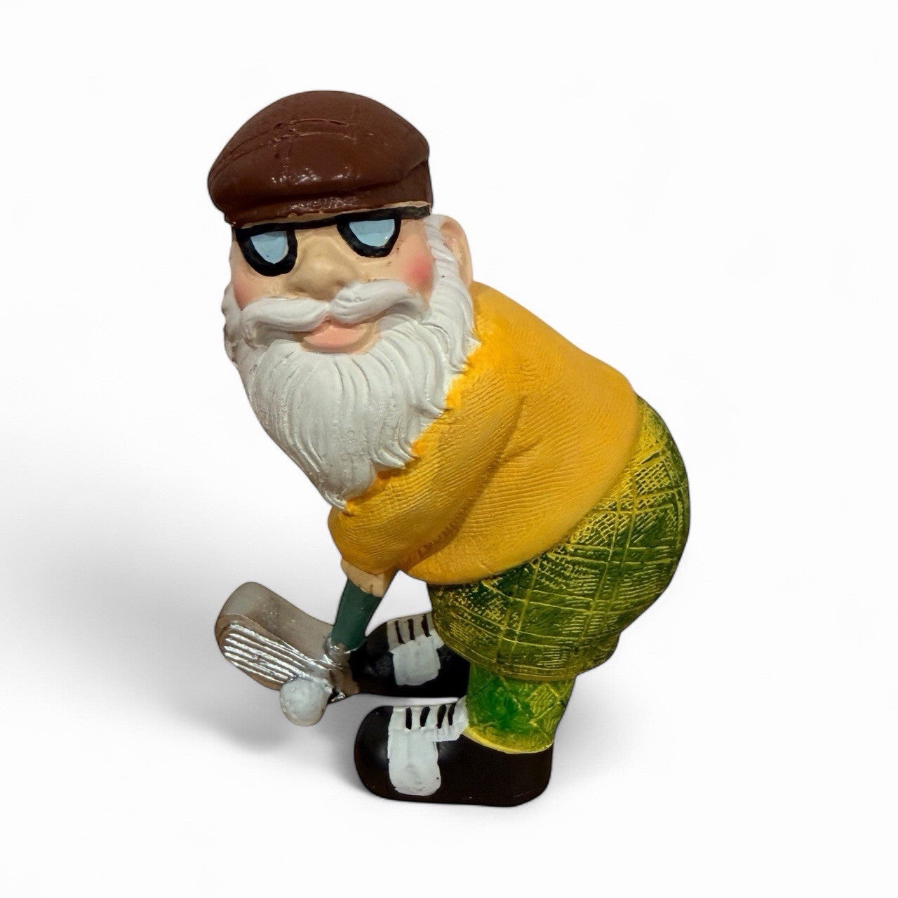 Golf Gnome Garden Indoors Outdoors Novelty Decoration Funny Statue