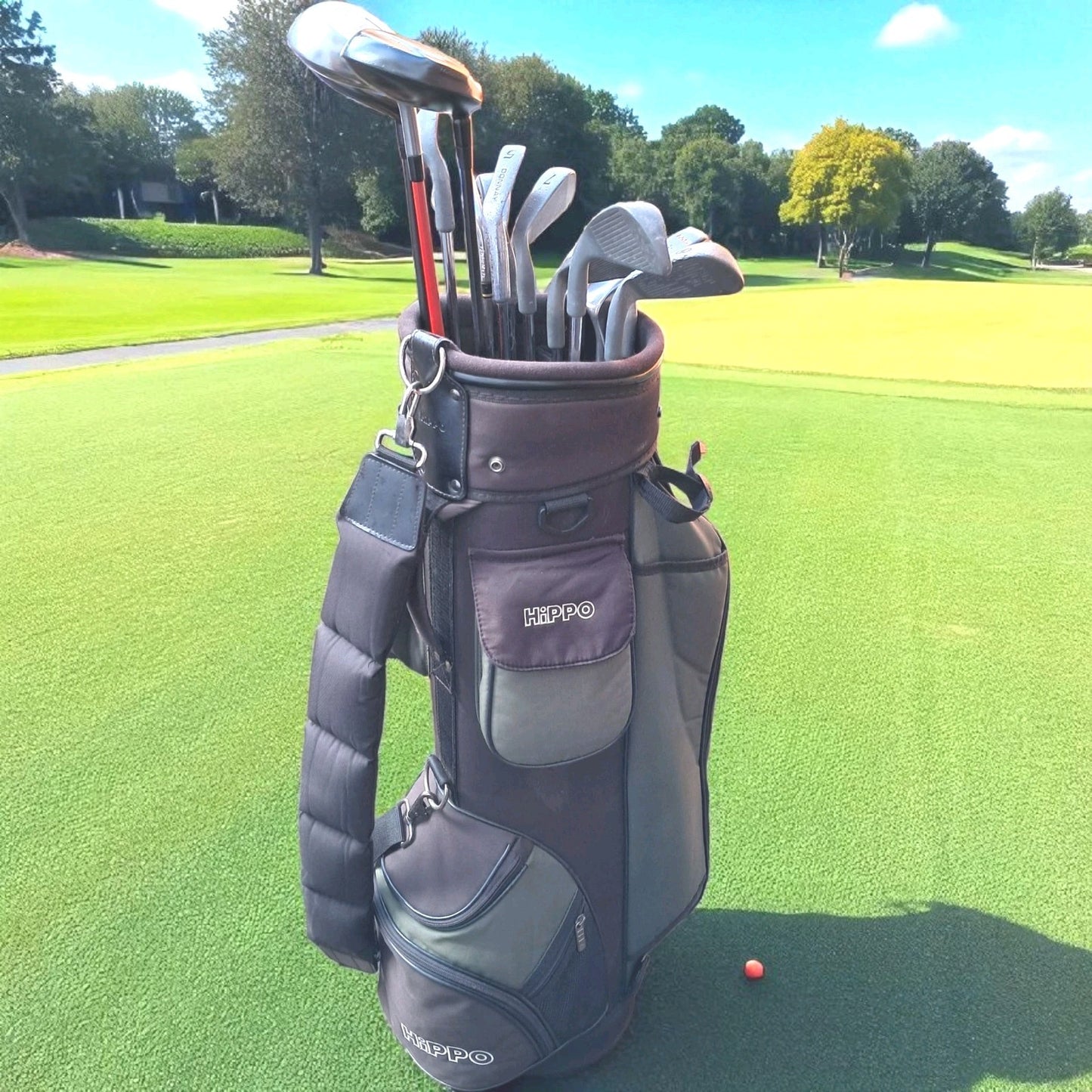 Full Golf Set. Woods, Irons, Putter,  Bag. New Grips. See Description.