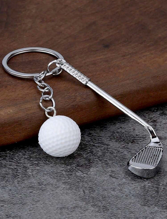 Golf Keyring Gift Keychain Golf Lover Golf Ball Club Pendant FREE DELIVERY