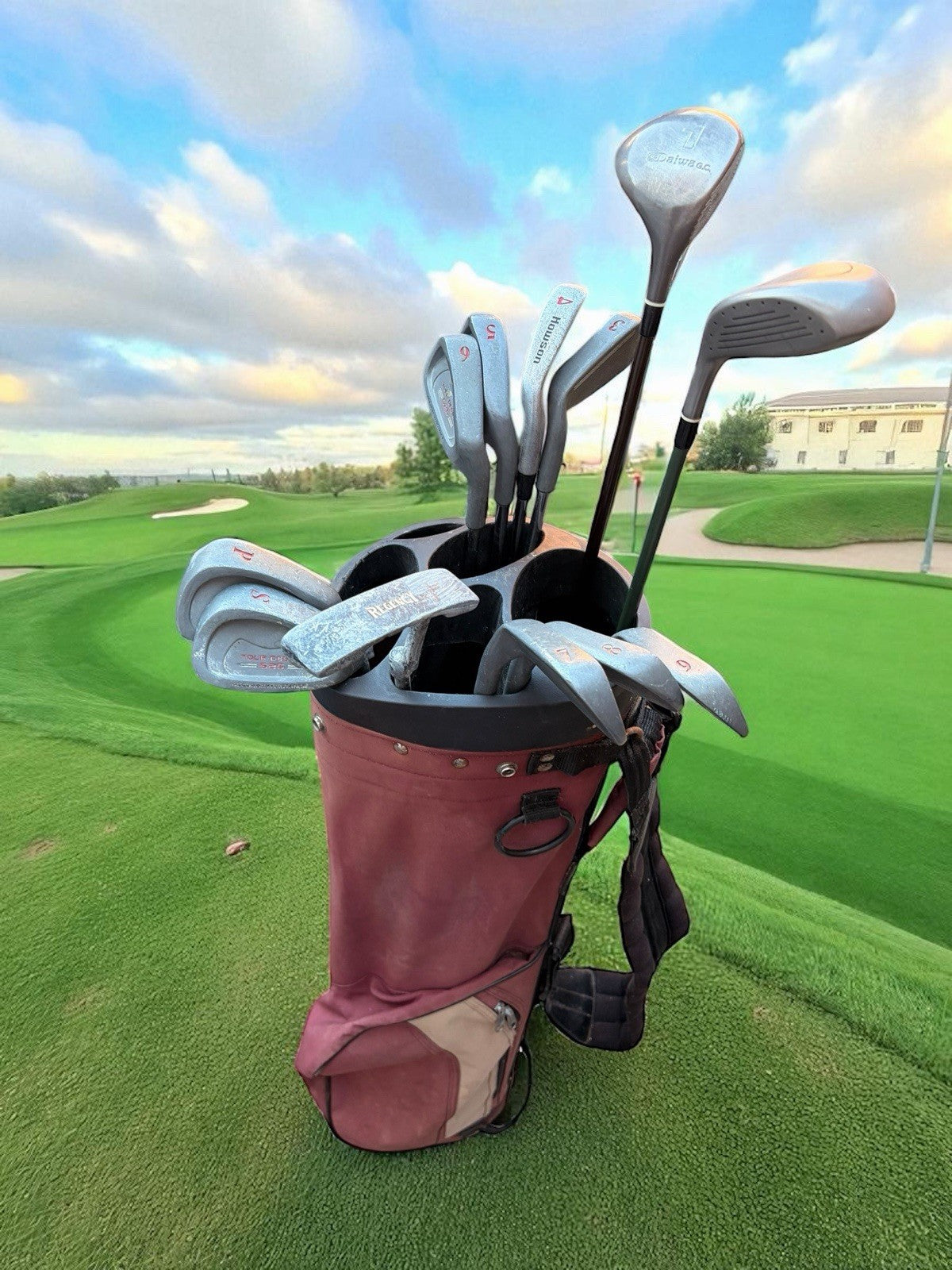 Full Tour Golf Set. Woods, Irons, Putter,  Bag. New Grips. See Description.