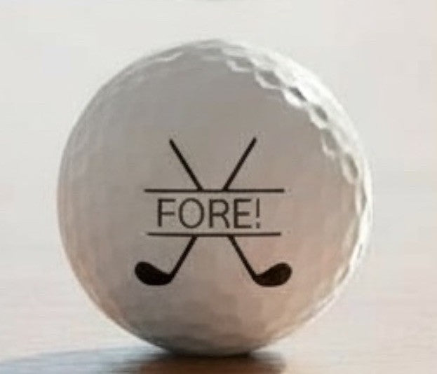 Golf Ball Stamp Ink Marker “FORE!” Golf Accessories Gift Ball Finder Indentifier