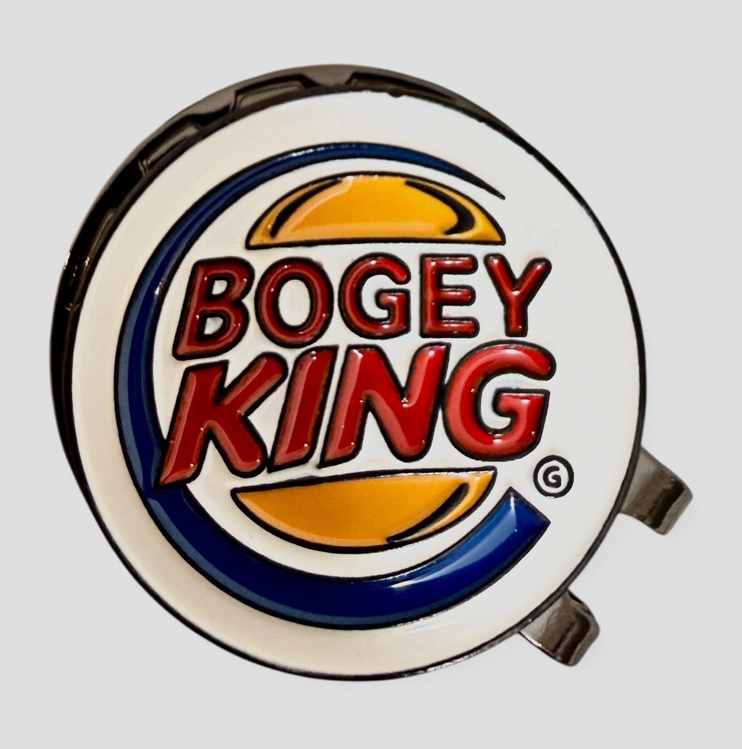 Golf Magnetic Hat Clip Ball Position Marker Bogey King Round Coín Design