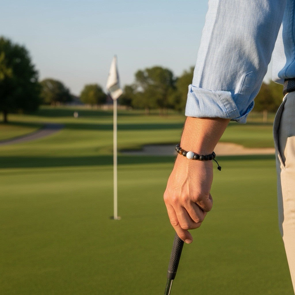 Lucky Golf Bracelet Golf Gift Tigereye Matte Accessories Luck Protection