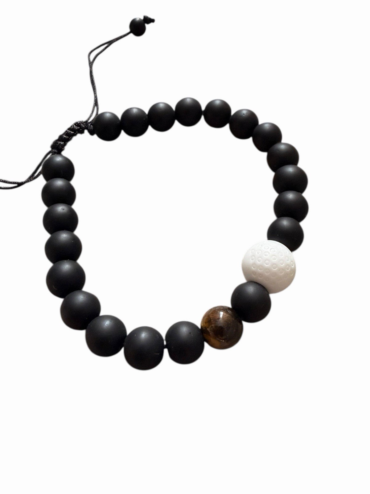 Lucky Golf Bracelet Golf Gift Tigereye Matte Accessories Luck Protection