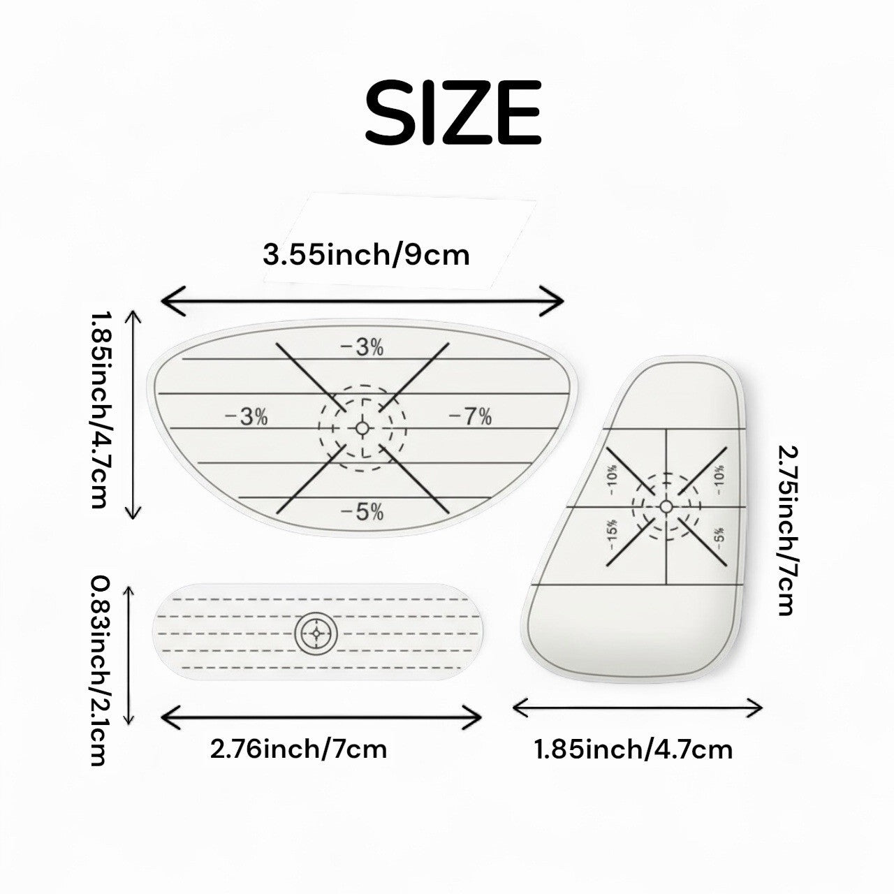 Golf Impact Tape Target Marker Golf Club Tool Training Practice Aid 30PCS