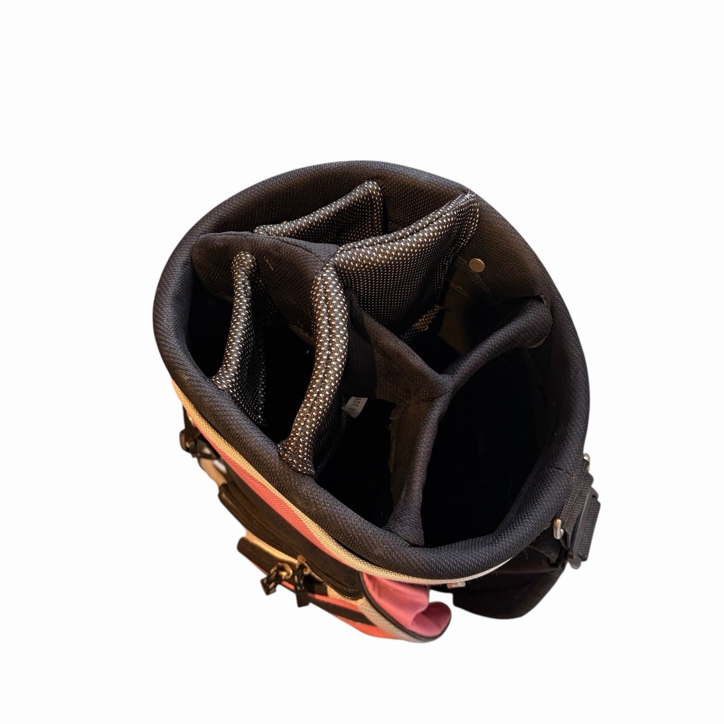 Ladies GOLFGIRL Golf Bag. Pink, 7 Dividers, 6 Zipped Pockets, Carry Strap