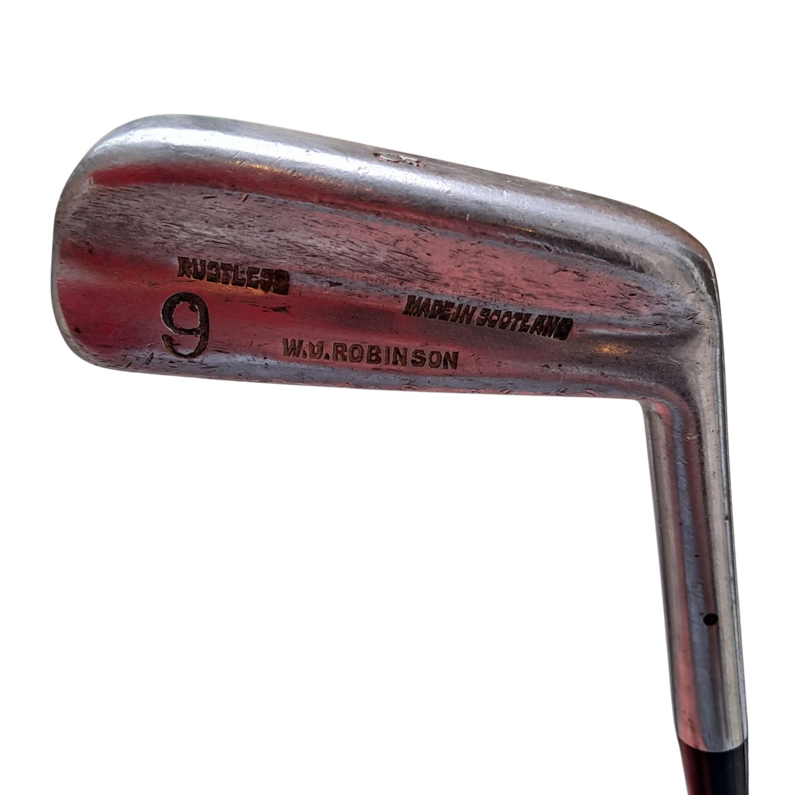 Rare W.M. Robinson Rustless 9 Iron Made in Scotland Vintage, RH