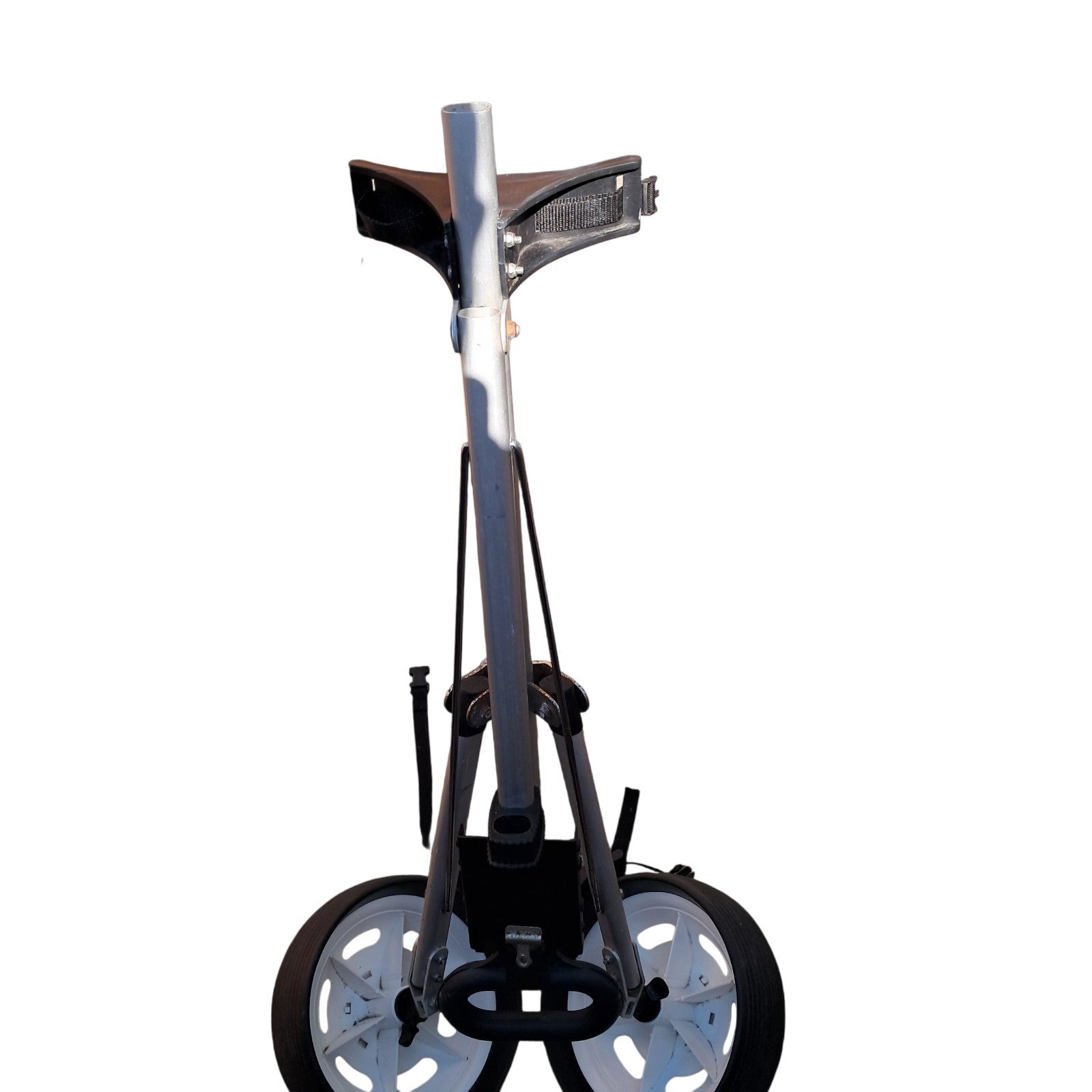 Golf Trolley.  Collapsible 2 Wheel. Easy Carry. Card Holder. Removable Wheels.