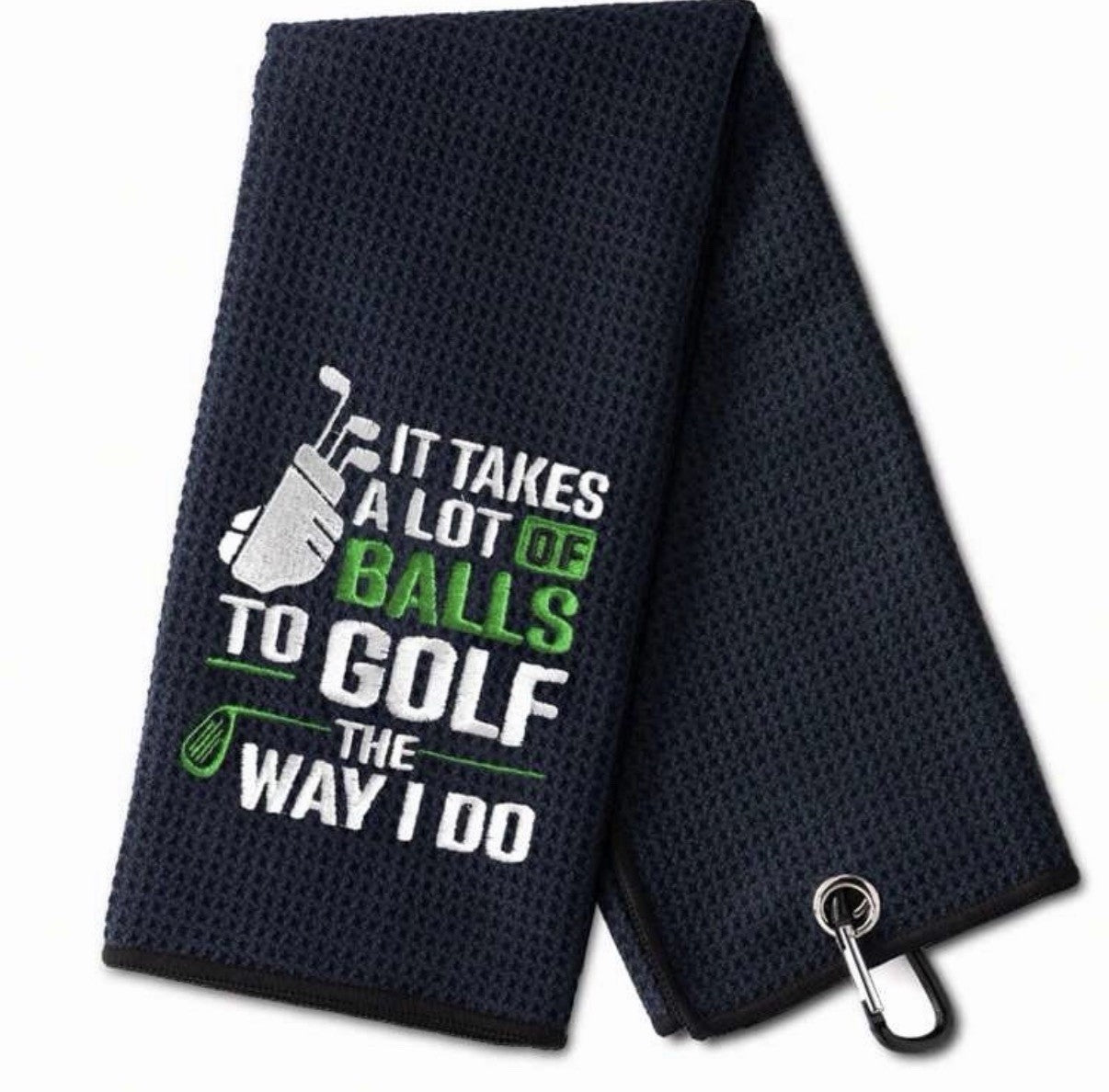 Funny Golf Towel Microfiber With Clip Golf Gift FREE DELIVERY