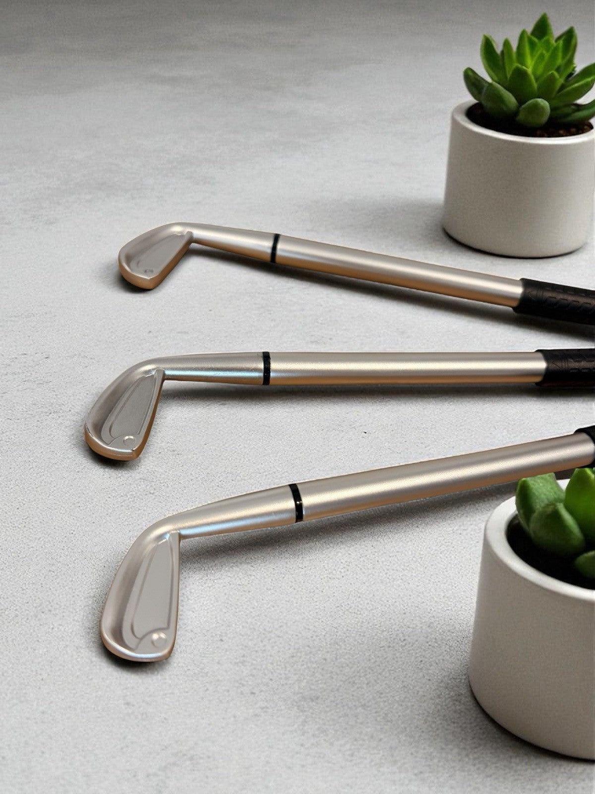 Set Of 3 Novelty Golf Club Pens Gift Accessory Golf Lover FREE DELIVERY