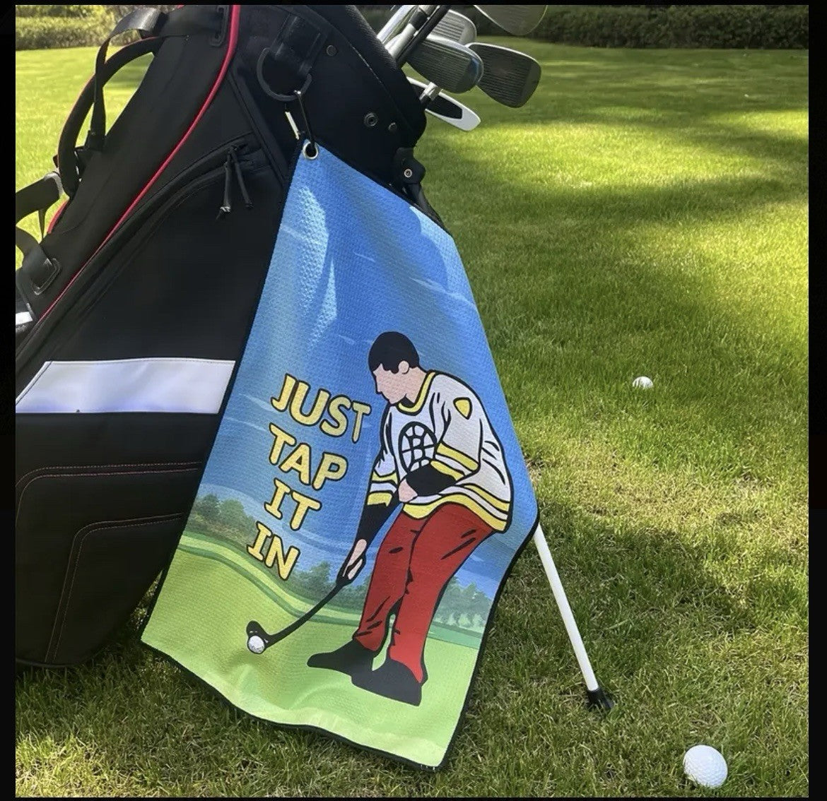 Large Printed Golf Towel Quick-Dry Super Absorbent Machine Washable 40x60cm