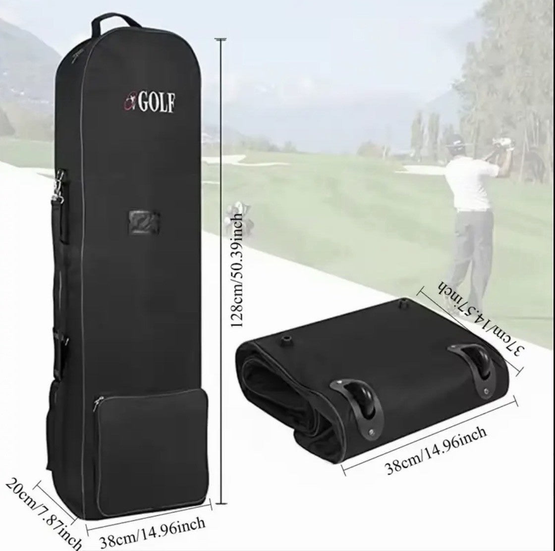 Golf Club Travel Case Bag Wheels Padded Lightweight Strap Pockets FREE DELIVERY