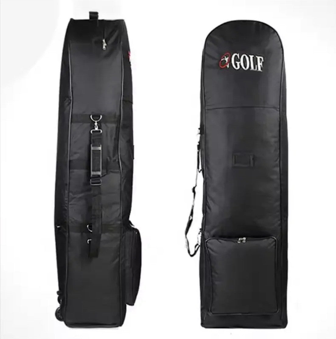 Golf Club Travel Case Bag Wheels Padded Lightweight Strap Pockets FREE DELIVERY