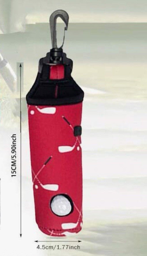 Golf Ball Carry Pouch Bag With Clip Attachable Patterned FREE DELIVERY