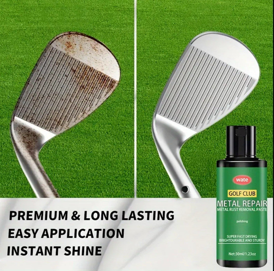 Golf Club Metal Repair Rust Removal Paste With Applicator Sponge FREE DELIVERY