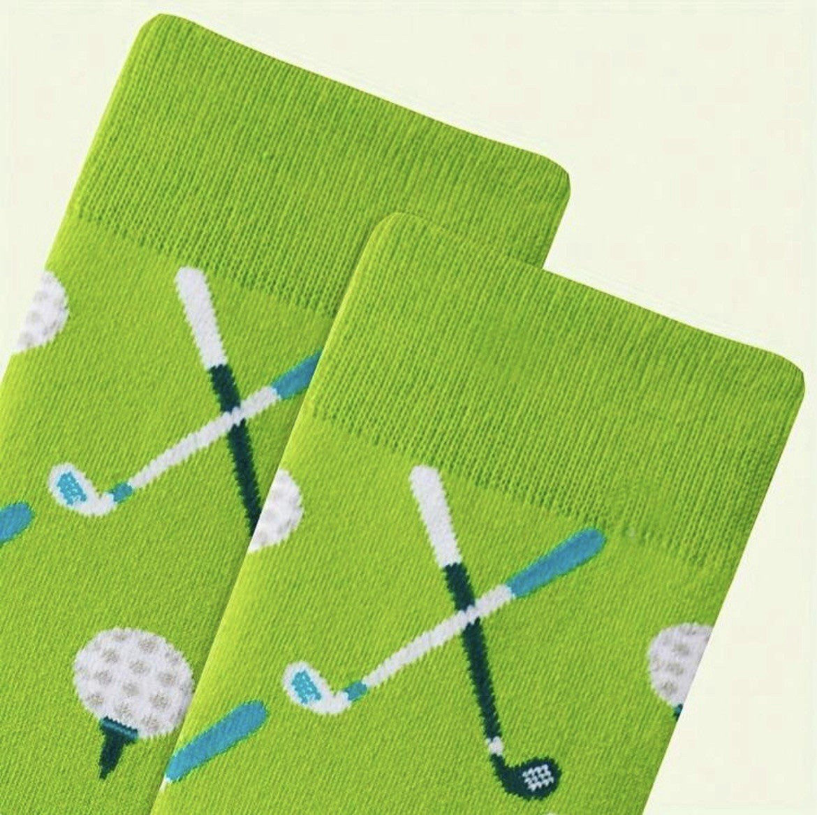 Golf Socks Patterned Gift Theme Funny Sports Socks One Size FREE DELIVERY