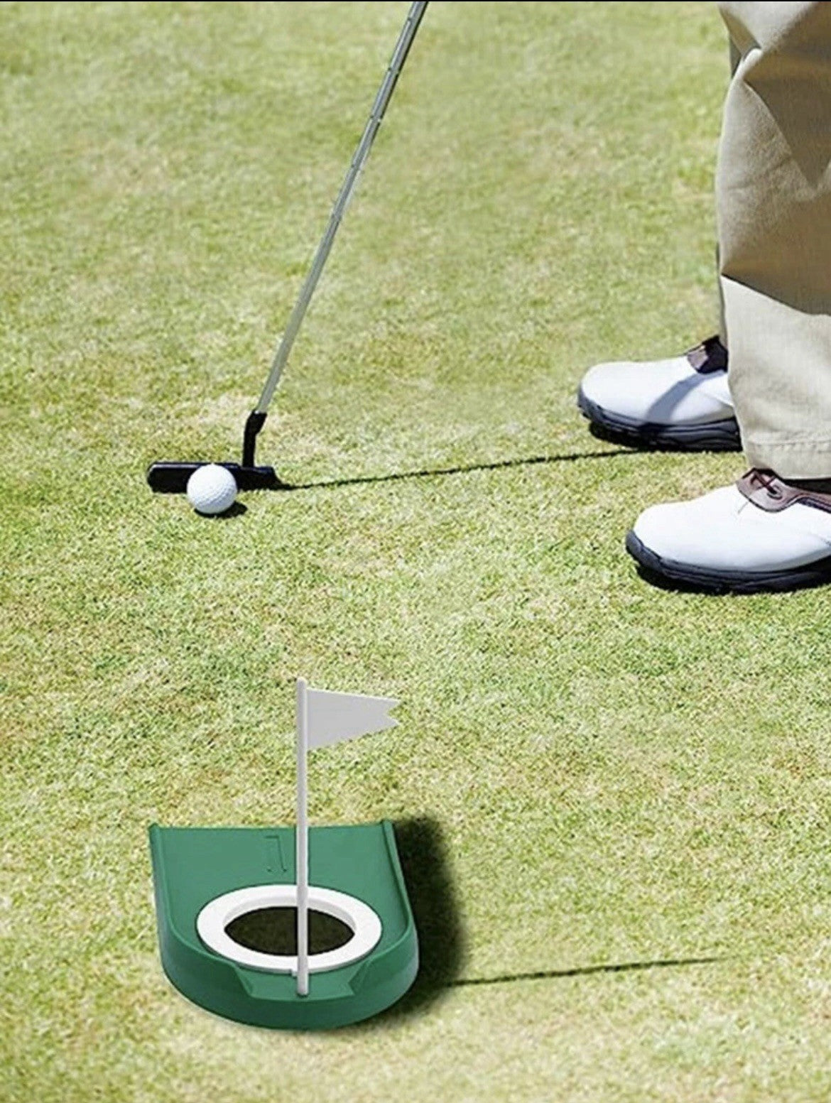 Golf Practice Putting Hole Training Aid Lightweight Portable FREE DELIVERY