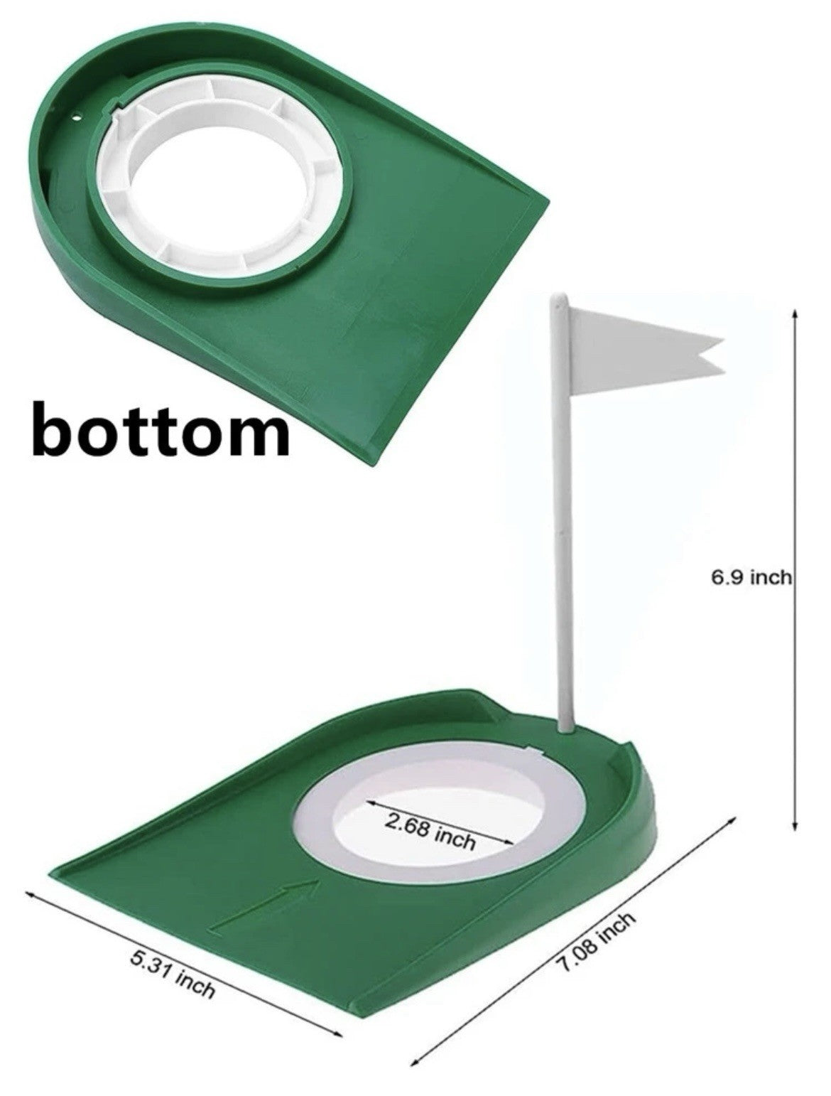 Golf Practice Putting Hole Training Aid Lightweight Portable FREE DELIVERY