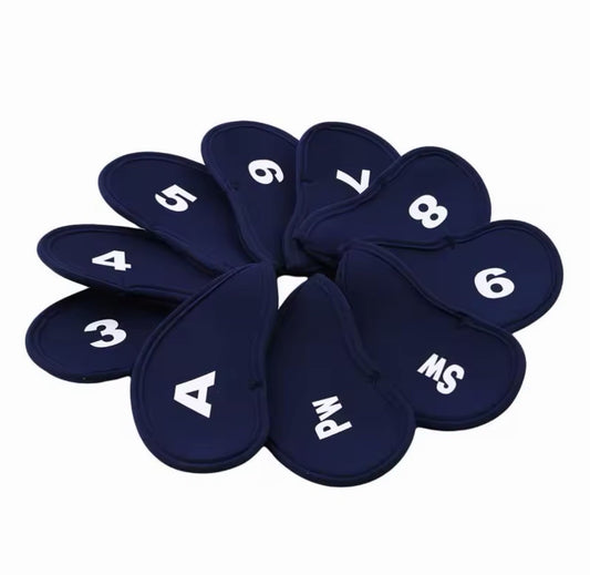 10pcs Golf Club Covers Iron Head Covers Set Protector FREE DELIVERY