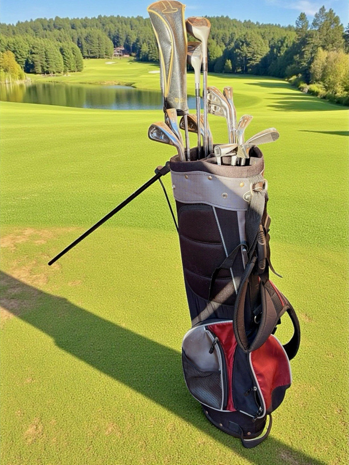 Full Set Golf Clubs. Right-Handed Woods, Irons, Putter + Bag. See Description