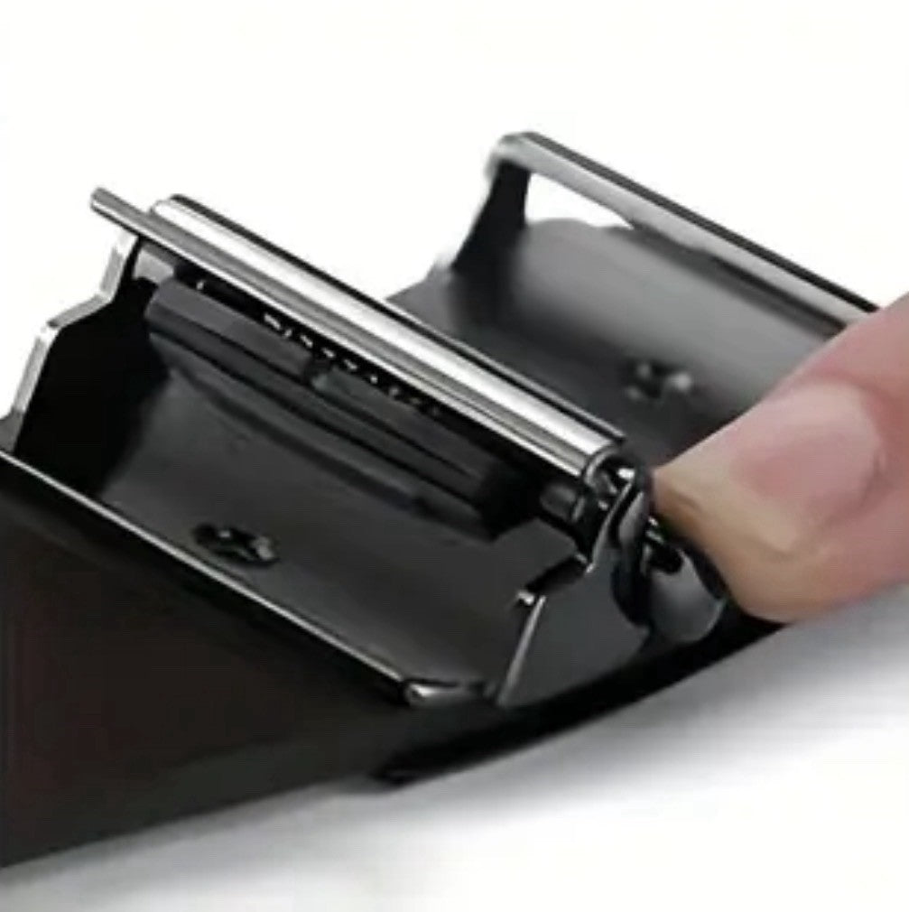 High Quality Golf Belt 1.2m Laser Alloy Automatic Buckle Black Golf Gift Fashion