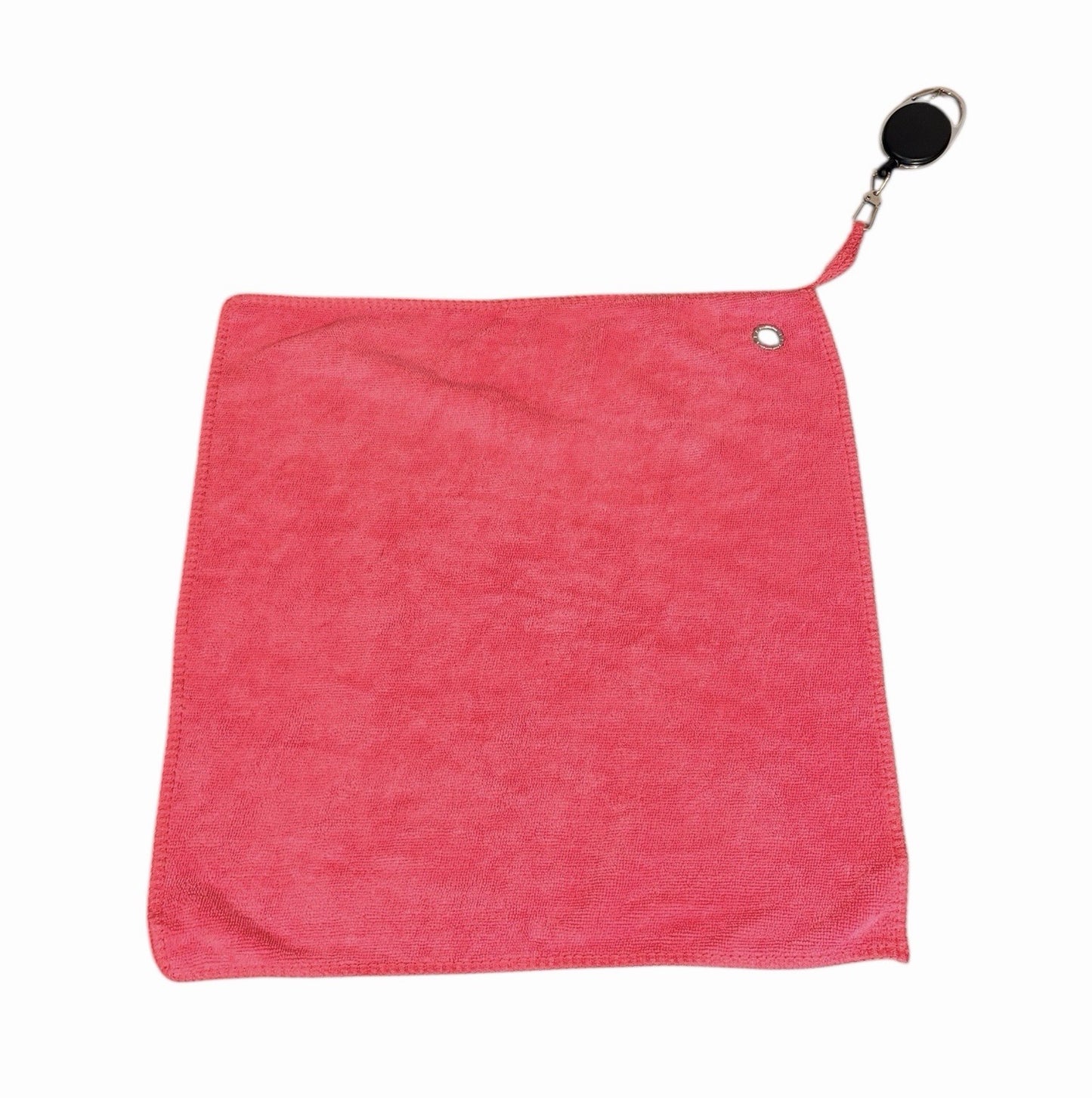 BLUE Golf Ball Cleaning Towel Attachable Retractable Carabiner Microfiber