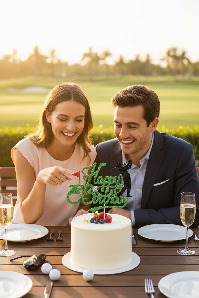 Golf Cake Topper Birthday Celebration Decoration Golf Lover FREE DELIVERY